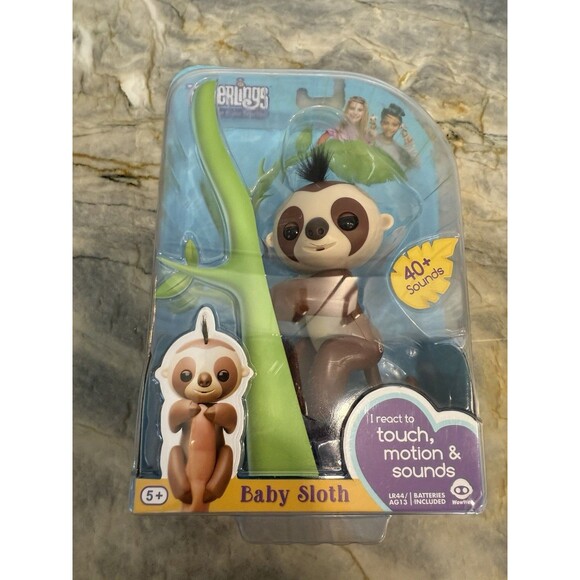 Fingerlings Baby Sloth Kingsley Interactive Baby Pet by WowWee 40+ Sounds 2016 - Picture 12 of 12